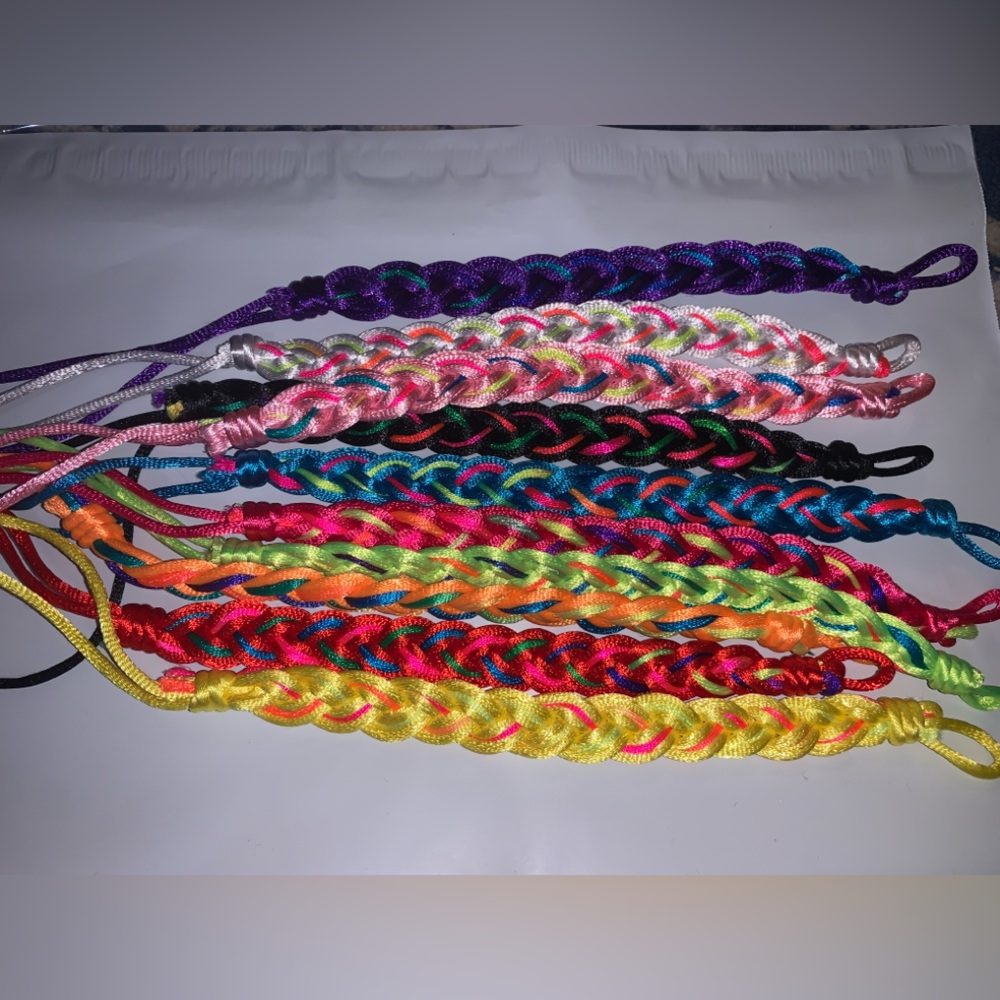 Colorful Braided Friendship Bracelets
